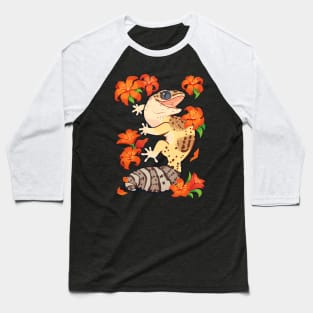 Fire lily gecko Baseball T-Shirt